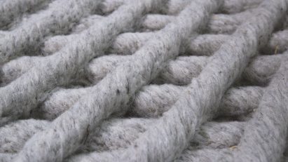 Mock-up of 3D printed wool by Christien Meindertsma