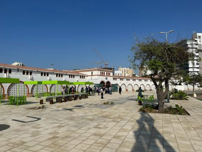 Sharjah old market place with 51-1 arquitectos installation