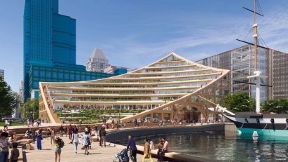 Baltimore Inner Harbor building design by 3XN