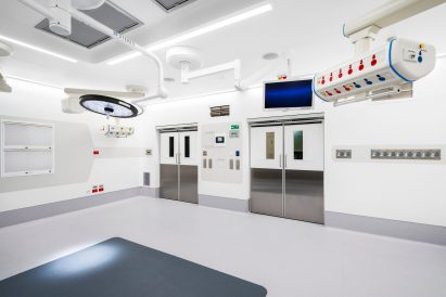 Corian-flooring featuring in a hospital
