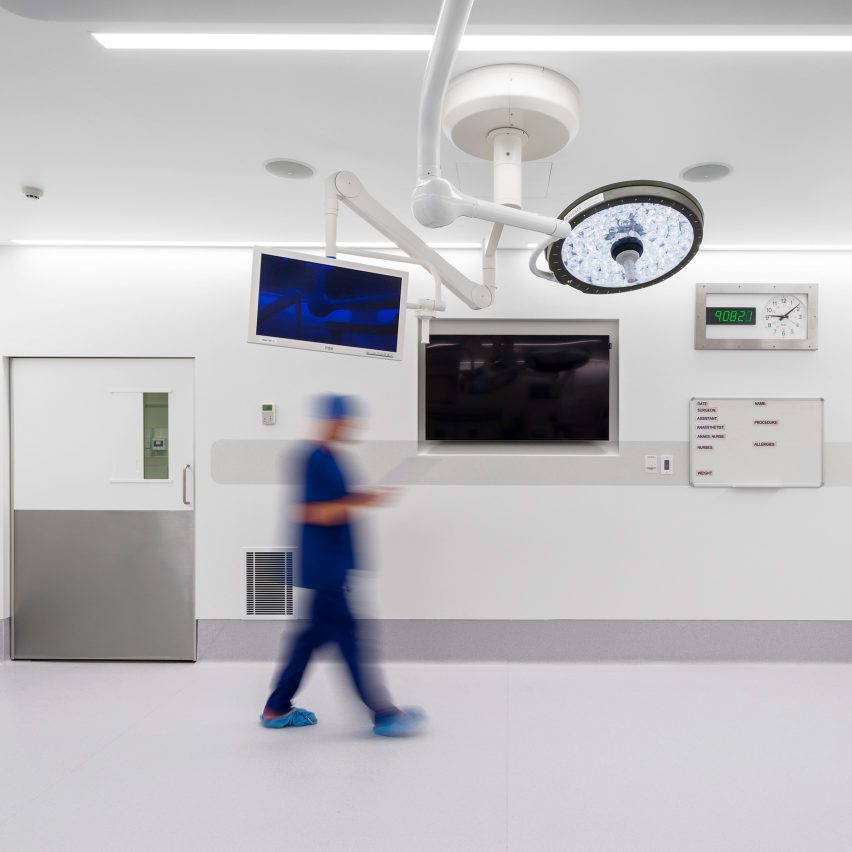Corian flooring in hospital