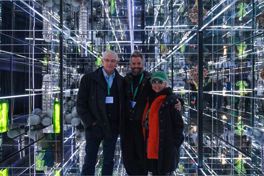 Photo of people at the Designblok Cosmos exhibition