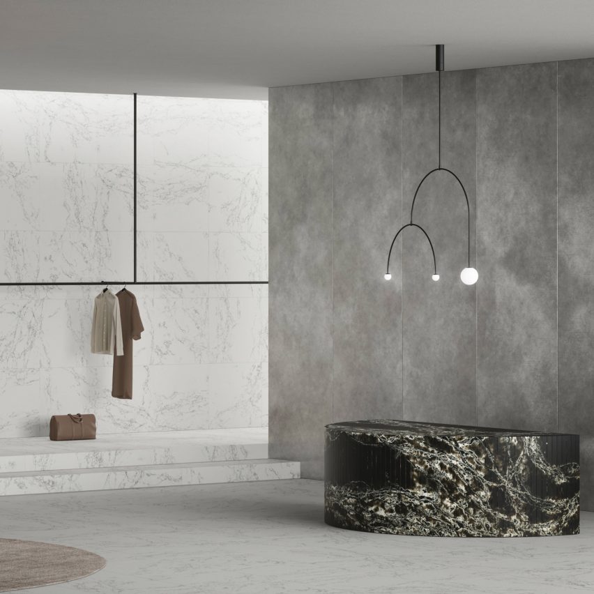 Ice of Genesis featured in a minimal showroom