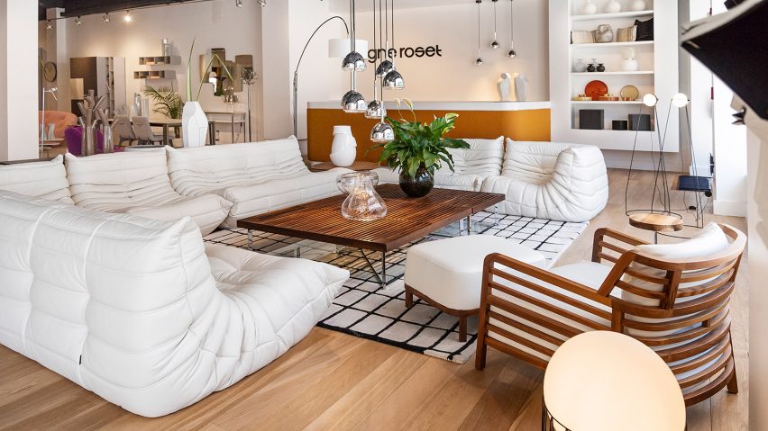 Photo of seating in a showroom