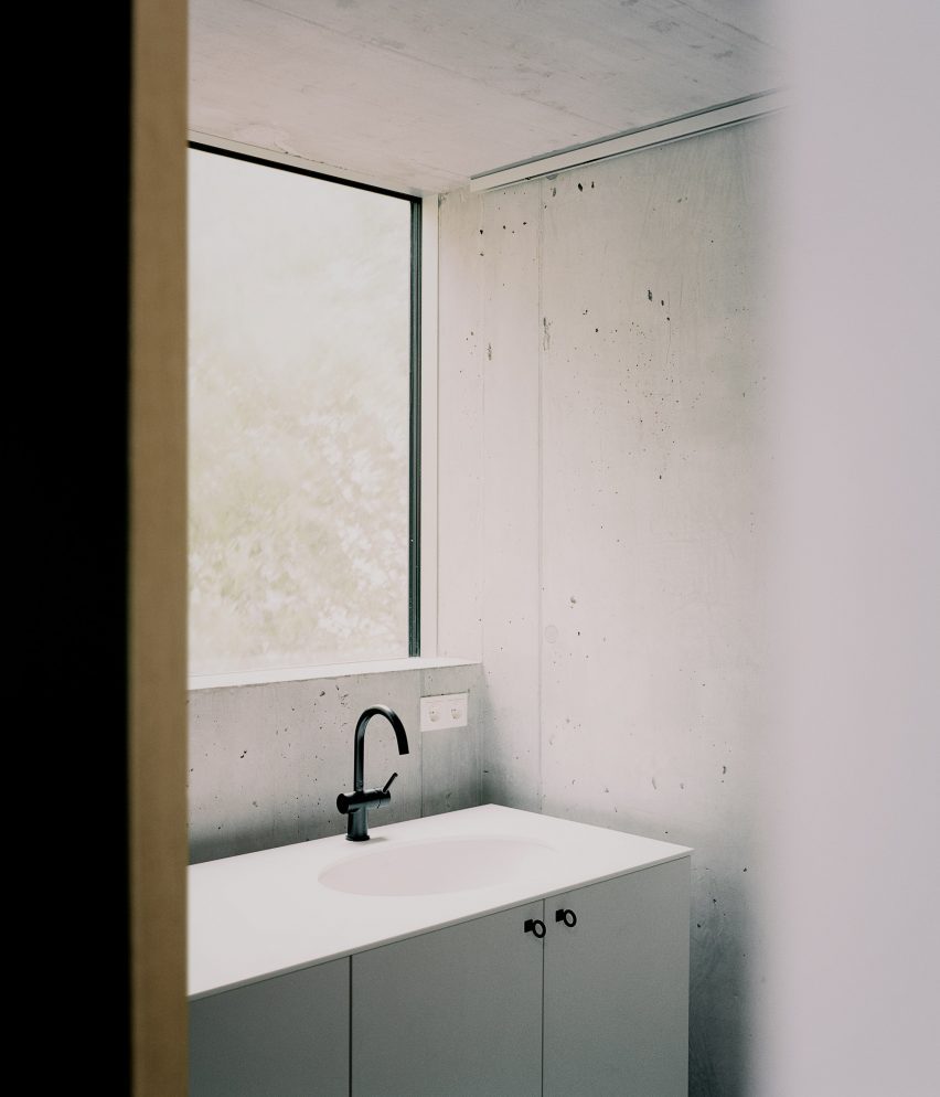Interior view of PSLA Architekten's urban townhouse in Vienna