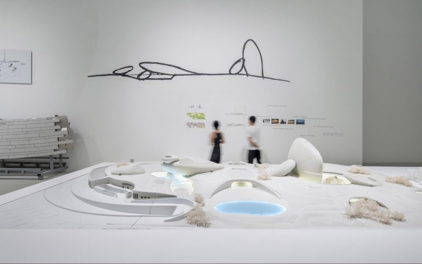 Photo of people in exhibition