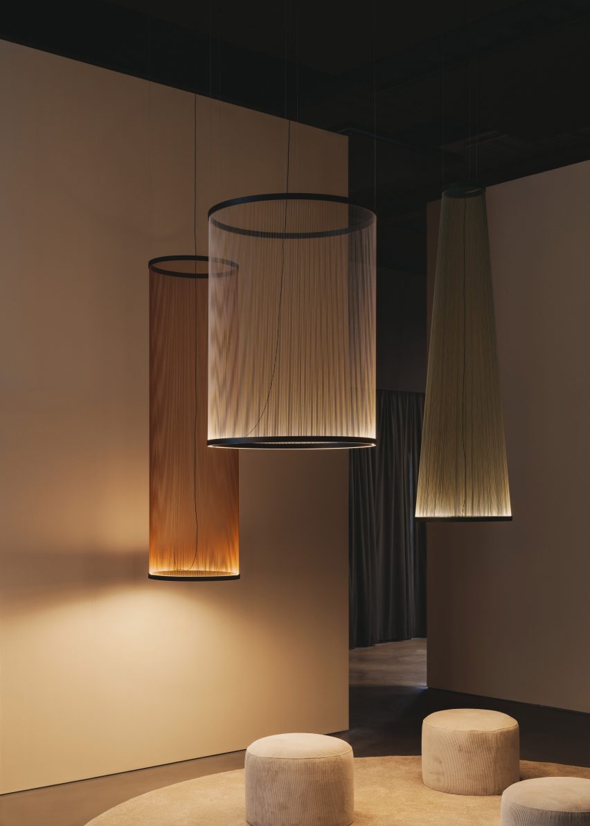 Array pendant lights by Umut Yamac for Vibia