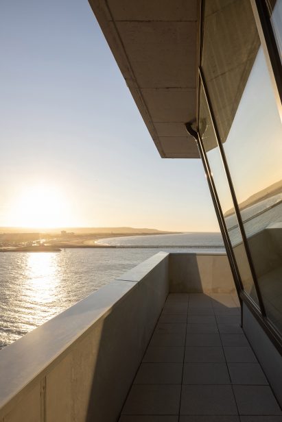 View from the lookout tower at Calais' harbour master's office