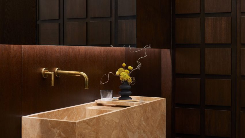 Sink inside Paste Dental clinic in Toronto by Studio Author