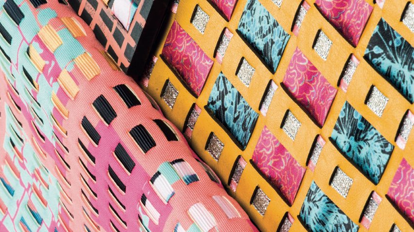 a textile piece by Louisa Bishop, a student at Arts University Bournemouth