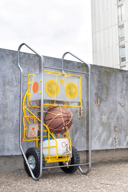 The City Is A Playground portable streetball kit by Eric Treillard
