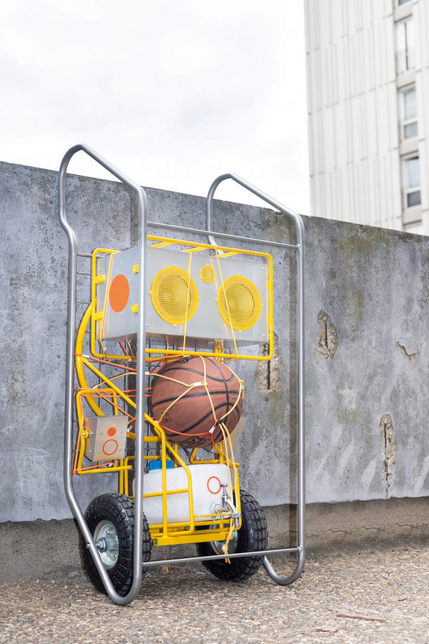 The City Is A Playground portable streetball kit by Eric Treillard