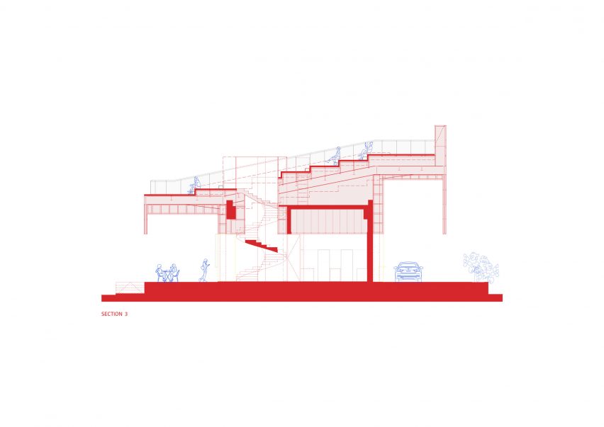 Section of BBT Hilltop restaurant in Kuwait City by TAEP/AAP