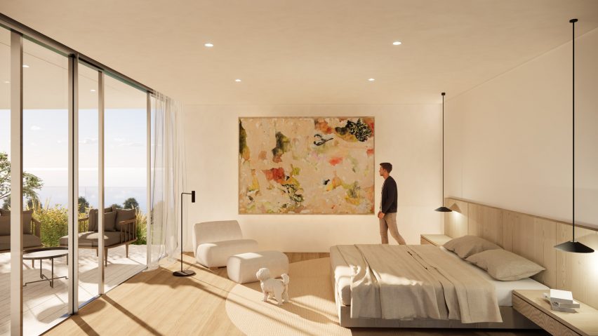 Interior of a Park Rise apartment at Ellinikon by BIG