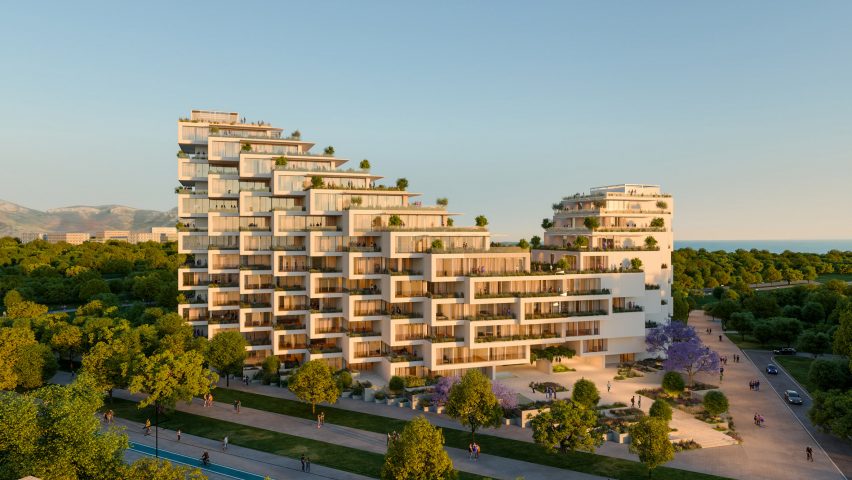 Park Rise housing in Ellinikon by BIG