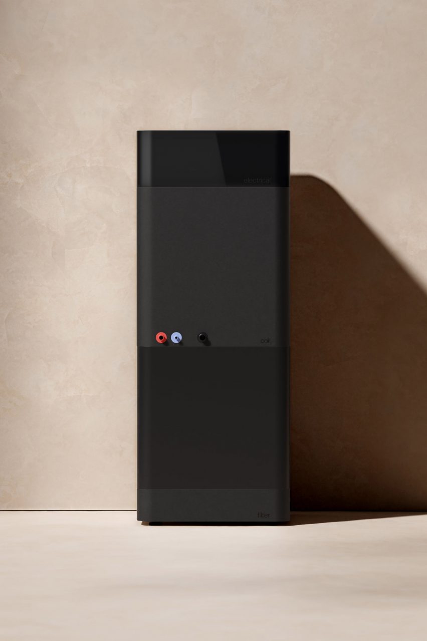 Blond design products for Electric Air's heat pump