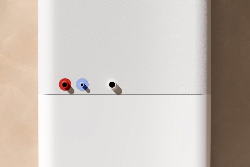 Blond design products for Electric Air's heat pump