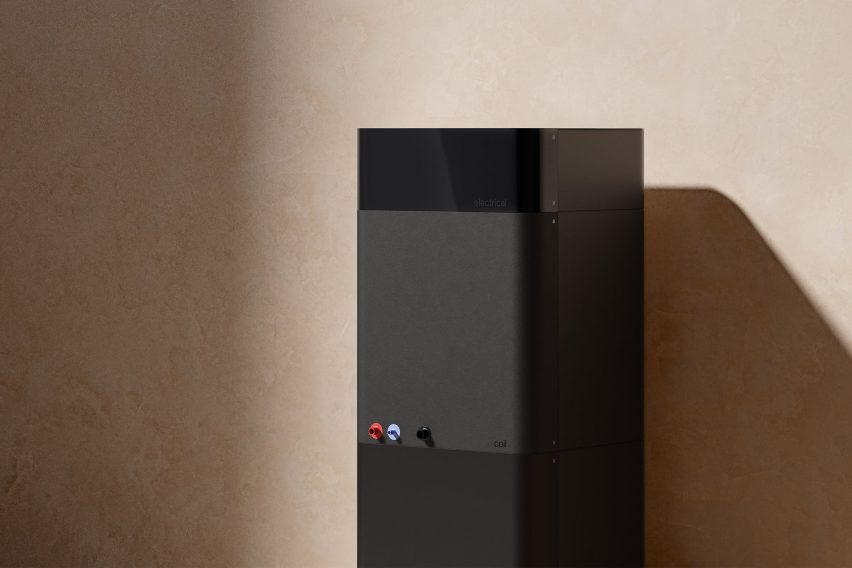 Blond design products for Electric Air's heat pump