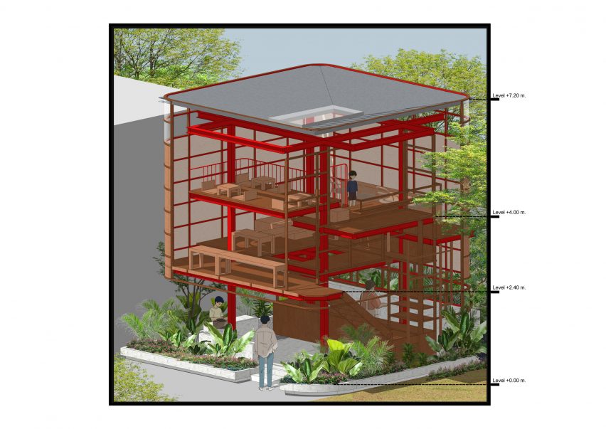 Illustration of Boobun Pocket Cafe by CUP Scale Studio