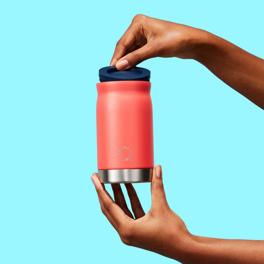 Visual of combined cup and bottle