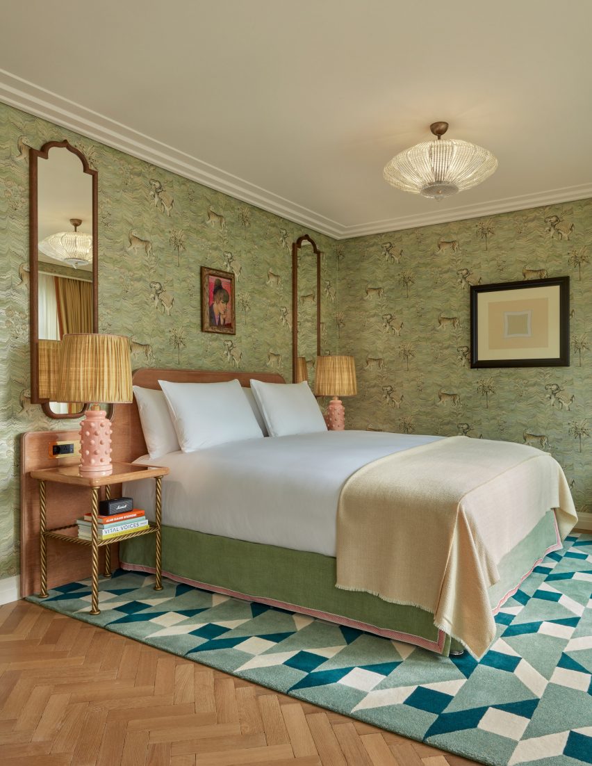 Elephant wallpaper at Broadwick Soho