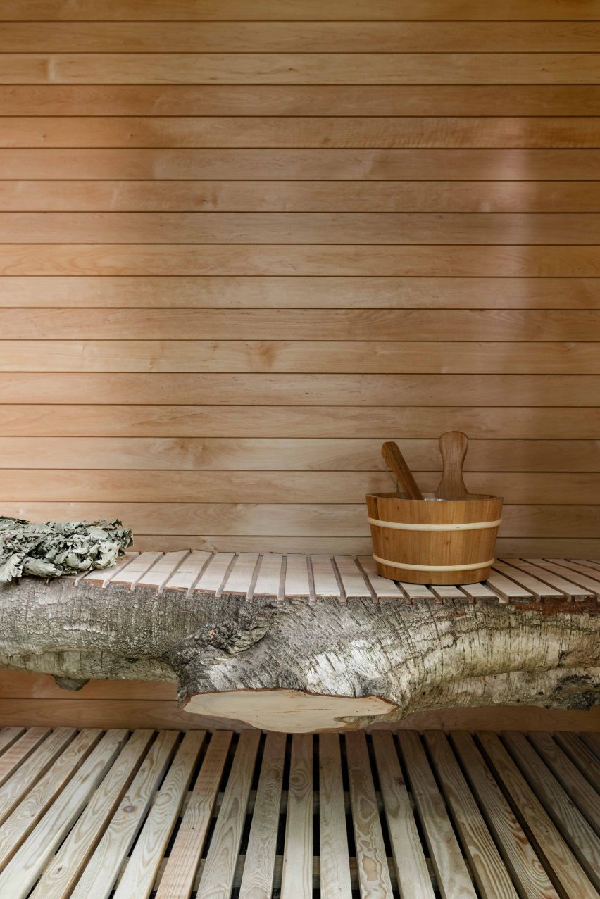 Built Works design red timber sauna in East Sussex