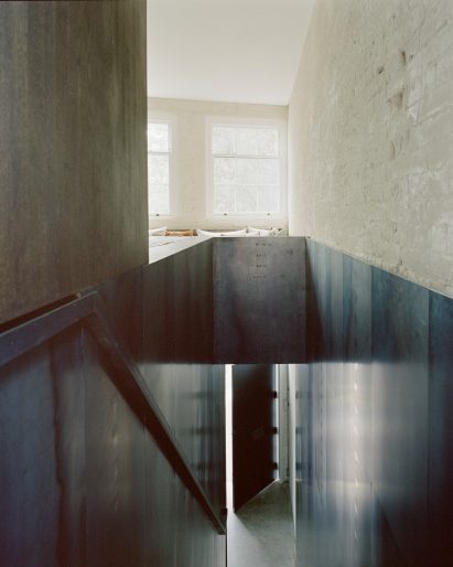 Steel staircase