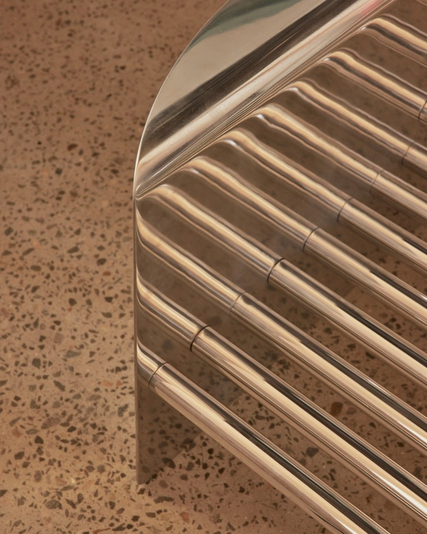 Metal chair frame
