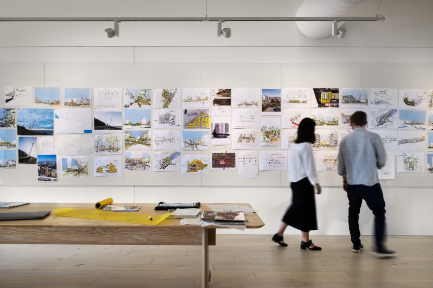 Interior view of office space by Cox Architecture in Sydney