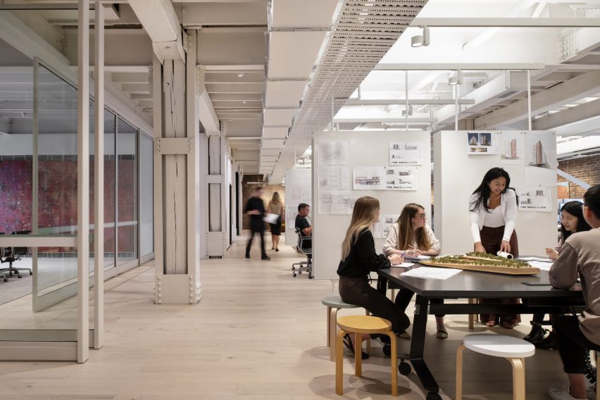 Interior view of office space by Cox Architecture in Sydney