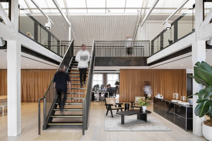 Interior view of office space by Cox Architecture in Sydney