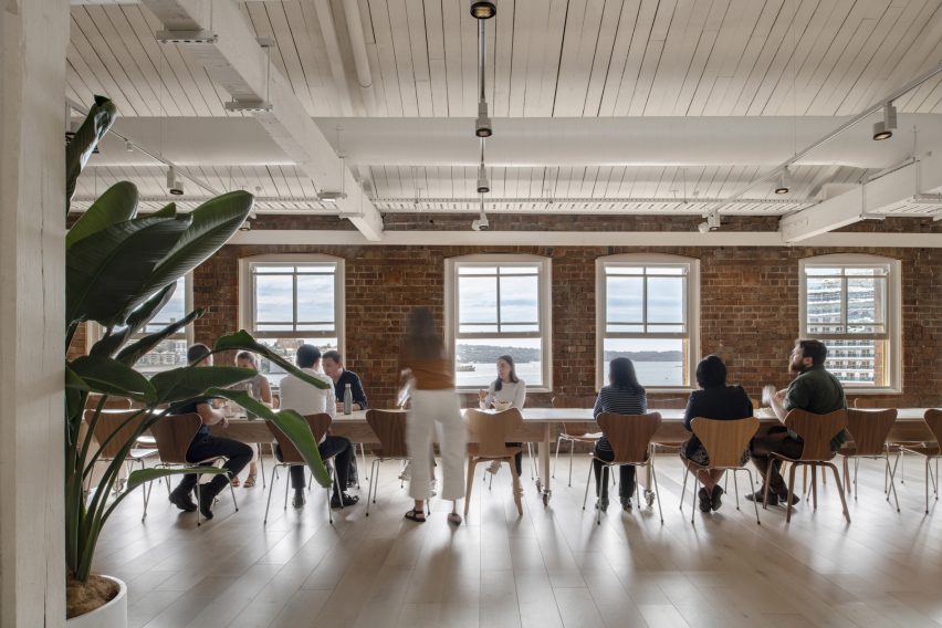 Interior view of office space by Cox Architecture in Sydney