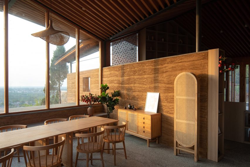 Timber restaurant interior