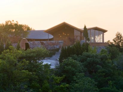 Timber Dapi Mountain Restaurant on a hilltop in China