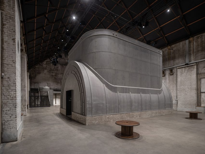Interior of D/Dock's Fabrique de Lumieres in Amsterdam