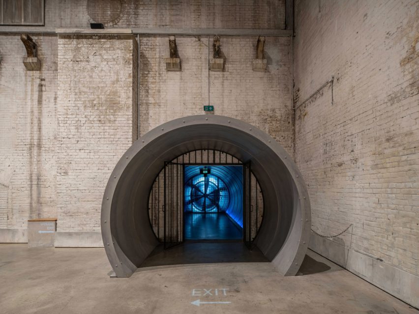 Interior of D/Dock's Fabrique de Lumieres in Amsterdam