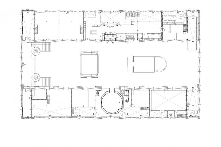 Ground floor plan of D/Dock's Fabrique de Lumieres in Amsterdam