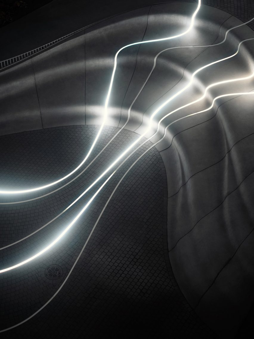 Lighting installation 'Delta' in Olso by Void