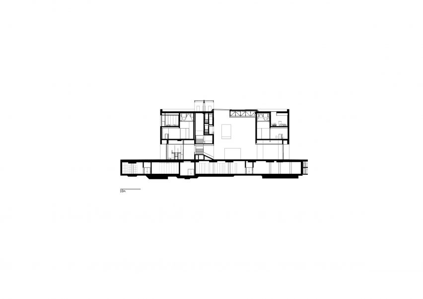 Section drawing of the Polish History Museum by WXCA