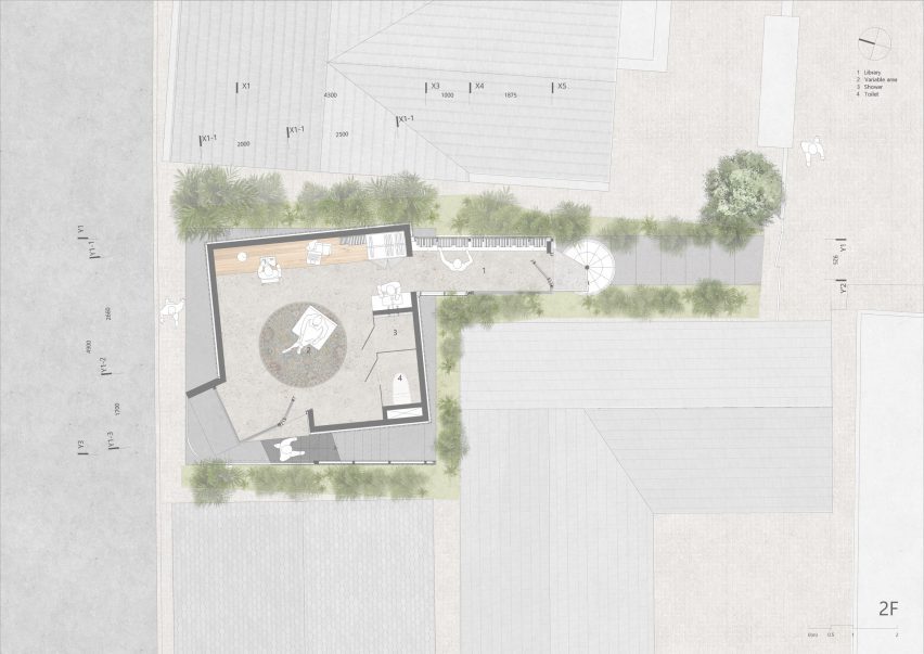 First floor plan of study in Seoul by YounghanChung Architects