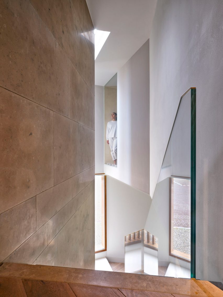 Double-height space in Edge House by Studio Prototype