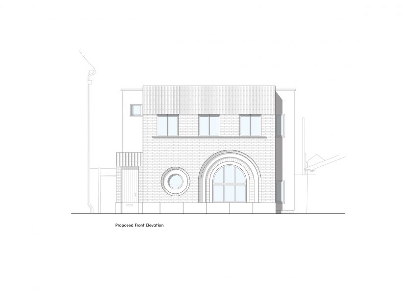 Exterior drawings Gundry & Ducker Wimbledon Villa