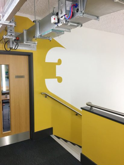 Yellow stairwell 