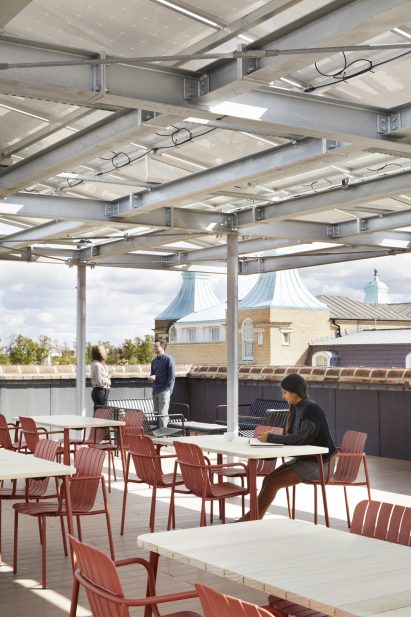 Roof terrace of Entopia by Architype and Eve Waldron