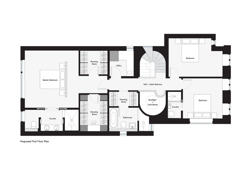 First floor drawings Gundry & Ducker Wimbledon Villa