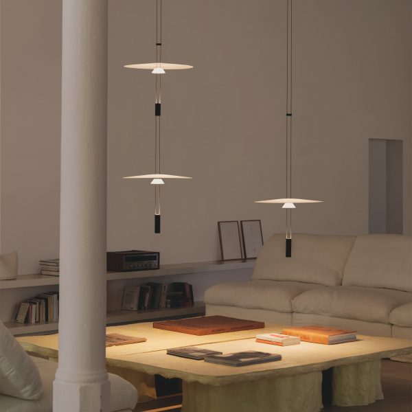 Flamingo Mini lighting above a coffee table