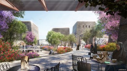 Courtyard Foster + Partners' airport terminal
