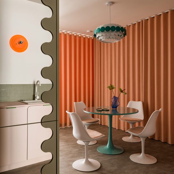 Furora Studio designs Kraków rental apartment Pops with “very sugary interior”