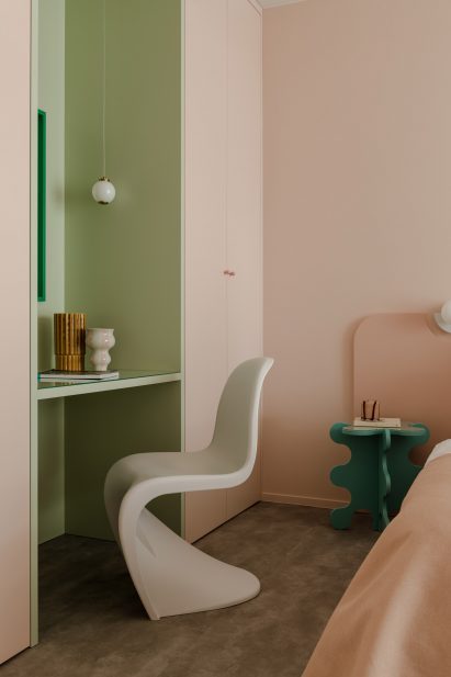 Verner Panton S-shaped white chair