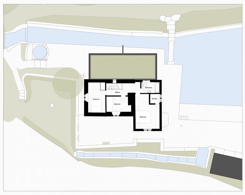 first floor plan of watercress cottage
